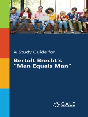 cover image of A Study Guide for Bertolt Brecht's "Man Equals Man"